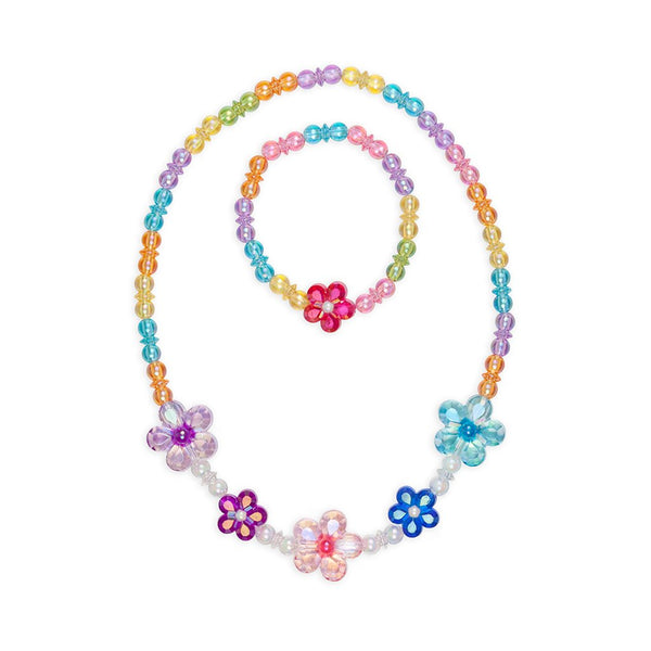 BLOOMING BEADS NECKLACE BRACELET SET