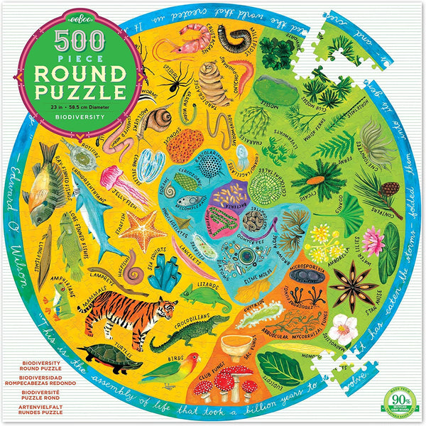 Biodiversity 500 Pc Round Puzzl