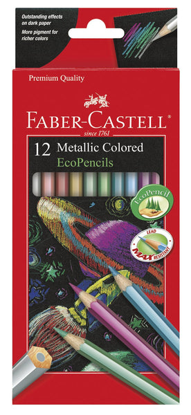 12 Metalic Colored Pencils