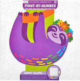 Colorific Canvas Kit Paint by Number - Happy Sloth