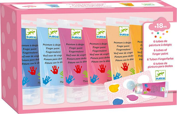 6 Finger Paint Tubes GÇô Sweet