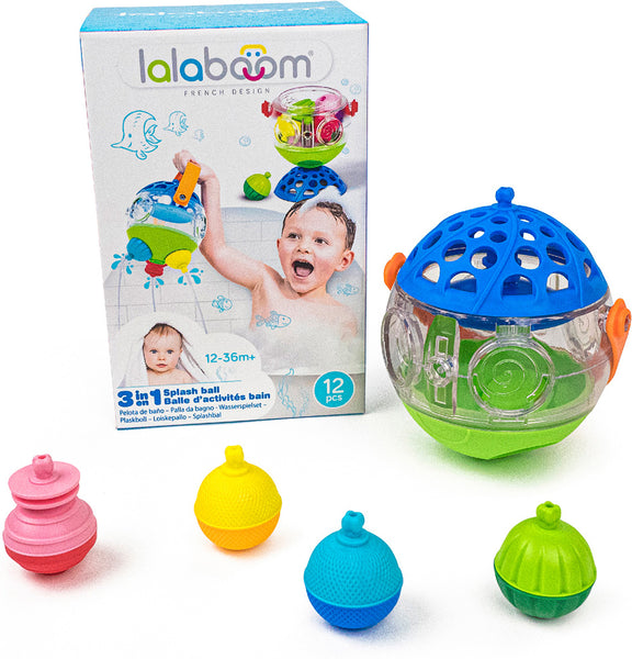Lalaboom 3-in-1 Splash Ball - 12 piece set