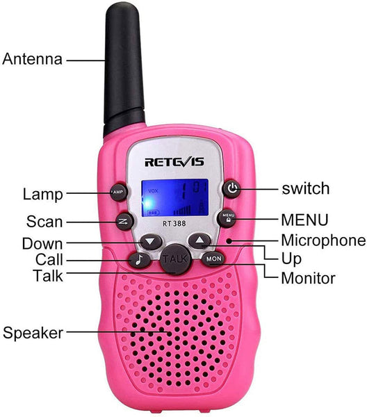 Retevis RT388 2 pcs Kids Walkie