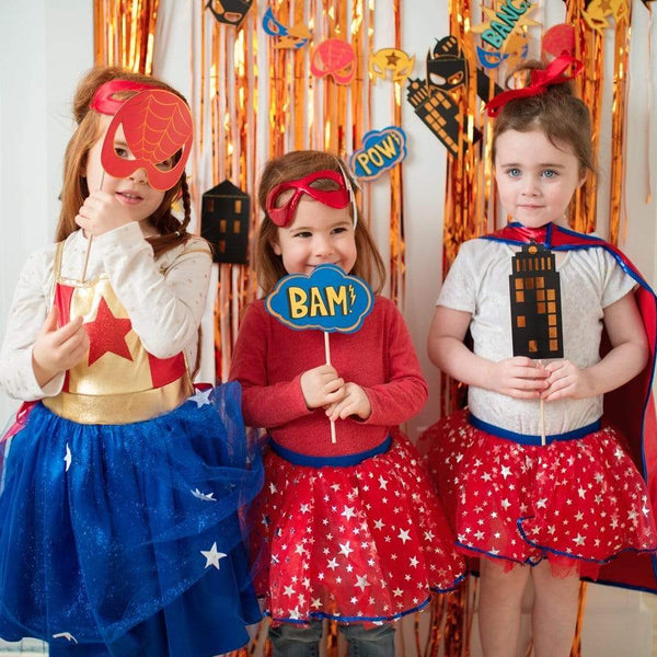 Photo Booth Prop Kit - Super Heroes