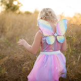 Rainbow Sequins Skirt, Wings and Wand