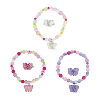 Sparkle Butterfly Bracelet/Ring set